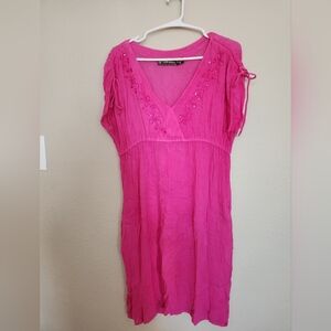 Raya Sun Hot Pink Beach Dress Size Medium